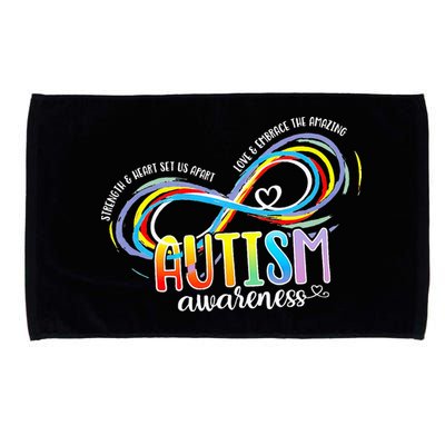 Strength And Heart Set Us Apart Autism acceptance Microfiber Hand Towel