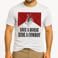 Save A Horse Ride A Cowboy Skeleton Western Country Cooling Performance Crew T-Shirt