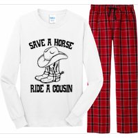 Save A Horse Ride A Cousin All Trash No Trailer Trash YAll Long Sleeve Pajama Set