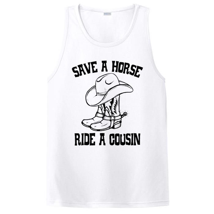 Save A Horse Ride A Cousin All Trash No Trailer Trash YAll PosiCharge Competitor Tank