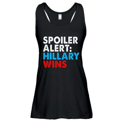 Spoiler Alert Hillary Wins Ladies Essential Flowy Tank