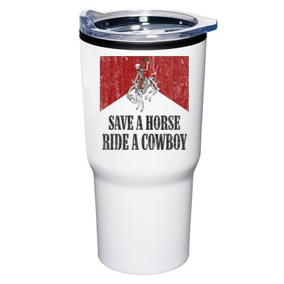 Save A Horse Ride A Cowboy Skeleton Western Country Tumbler