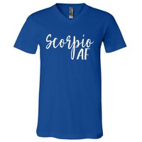 Scorpio Af Horoscope Zodiac Astrology Sign Gift V-Neck T-Shirt