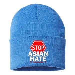 Stop Asian Hate Social Justice Gift Sustainable Knit Beanie