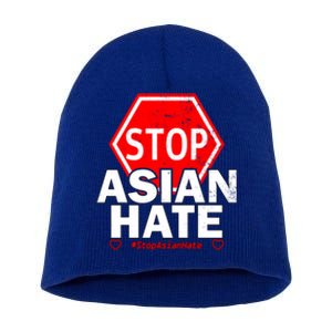 Stop Asian Hate Social Justice Gift Short Acrylic Beanie