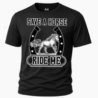 Save A Horse Ride Me Funny Cowboy Cooling Performance Crew T-Shirt