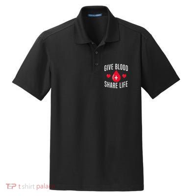 Small Act Health Life Saver National Blood Donor Month Dry Zone Grid Polo