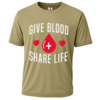 Small Act Health Life Saver National Blood Donor Month Cooling Performance Crew T-Shirt