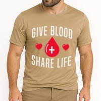 Small Act Health Life Saver National Blood Donor Month Cooling Performance Crew T-Shirt