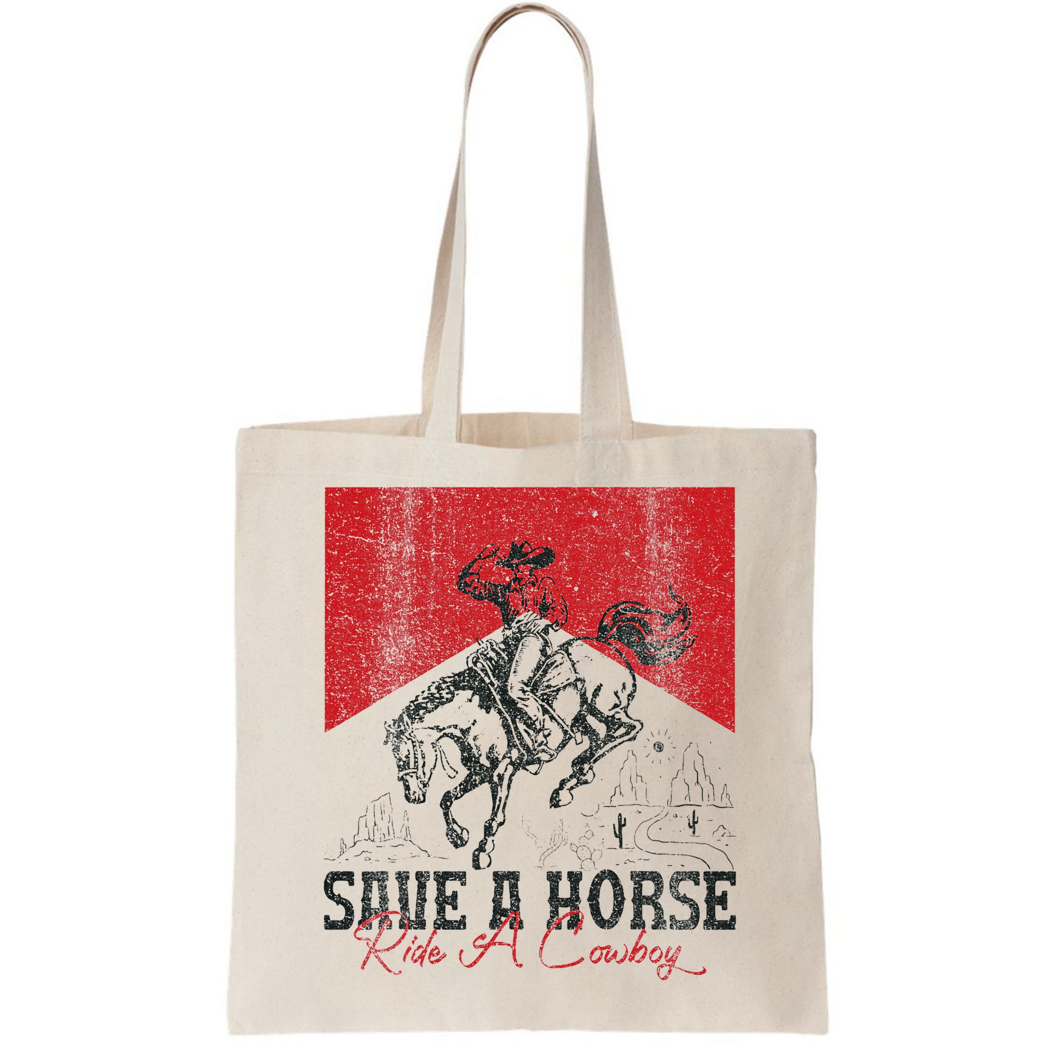 Save A Horse Ride A Cowboy Vintage Country Western Bag