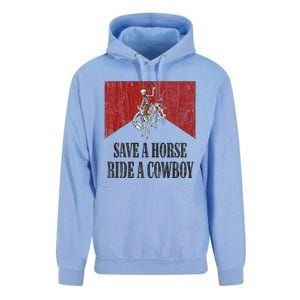 Save A Horse Ride A Cowboy Skeleton Western Country Unisex Surf Hoodie