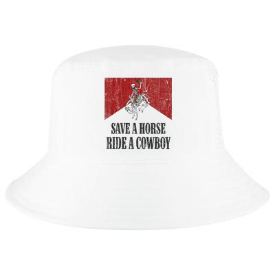 Save A Horse Ride A Cowboy Skeleton Western Country Cool Comfort Performance Bucket Hat