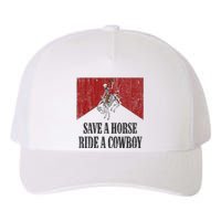 Save A Horse Ride A Cowboy Skeleton Western Country Yupoong Adult 5-Panel Trucker Hat