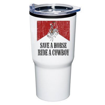 Save A Horse Ride A Cowboy Skeleton Western Country Tumbler
