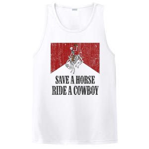 Save A Horse Ride A Cowboy Skeleton Western Country PosiCharge Competitor Tank