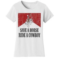 Save A Horse Ride A Cowboy Skeleton Western Country Women's T-Shirt