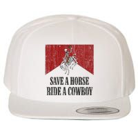 Save A Horse Ride A Cowboy Skeleton Western Country Wool Snapback Cap