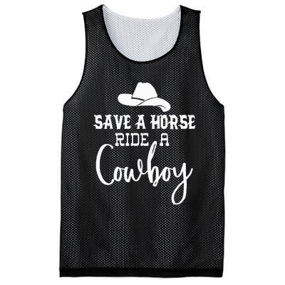 Save A Horse Ride A Cowboy Save A Horse Ride A Cowboy Mesh Reversible Basketball Jersey Tank