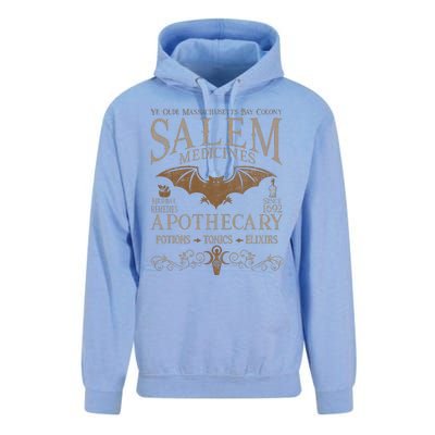 Salem Apothecary Herbalist Witch Wiccan Beige Bat Unisex Surf Hoodie