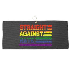 Straight Against Hate Gift Large Microfiber Waffle Golf Towel