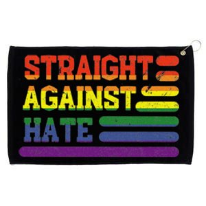 Straight Against Hate Gift Grommeted Golf Towel