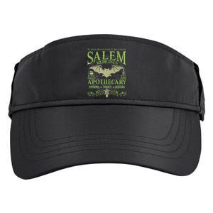 Salem Apothecary Herbalist Witch Wiccan Green Bat Adult Drive Performance Visor