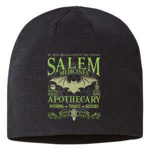 Salem Apothecary Herbalist Witch Wiccan Green Bat Sustainable Beanie