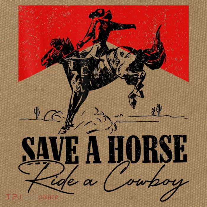 Save A Horse Ride A Cowboy Skeleton Country Skull Western Cotton Canvas Backpack