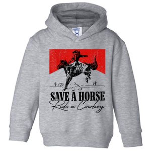 Save A Horse Ride A Cowboy Skeleton Country Skull Western Toddler Hoodie