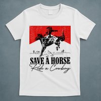 Save A Horse Ride A Cowboy Skeleton Country Skull Western T-Shirt