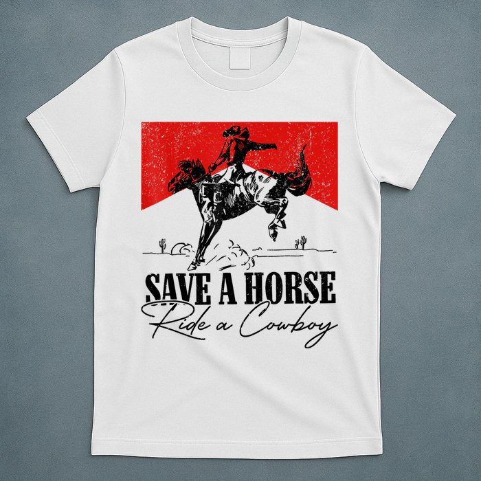 Save A Horse Ride A Cowboy Skeleton Country Skull Western T-Shirt
