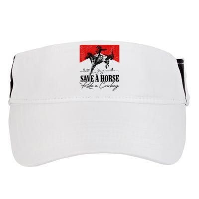 Save A Horse Ride A Cowboy Skeleton Country Skull Western Adult Drive Performance Visor
