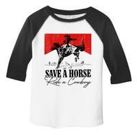 Save A Horse Ride A Cowboy Skeleton Country Skull Western Toddler Fine Jersey T-Shirt