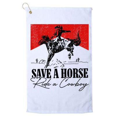 Save A Horse Ride A Cowboy Skeleton Country Skull Western Golf Towel