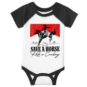 Save A Horse Ride A Cowboy Skeleton Country Skull Western Infant Baby Jersey Bodysuit