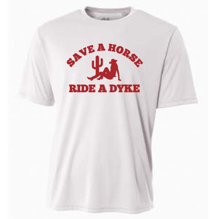 Save A Horse Ride A Dyke Cooling Performance Crew T-Shirt