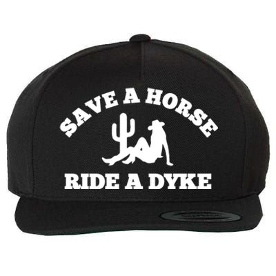 Save A Horse Ride A Dyke Wool Snapback Cap