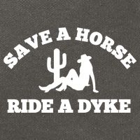 Save A Horse Ride A Dyke Cotton Canvas Backpack