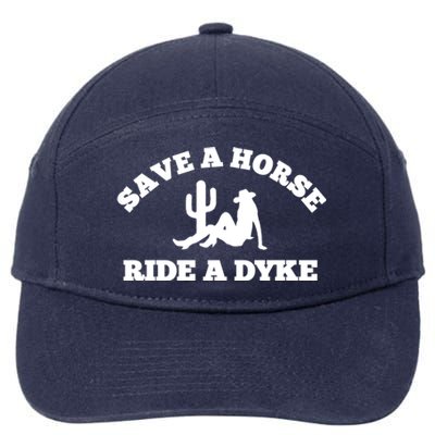 Save A Horse Ride A Dyke 7-Panel Snapback Hat