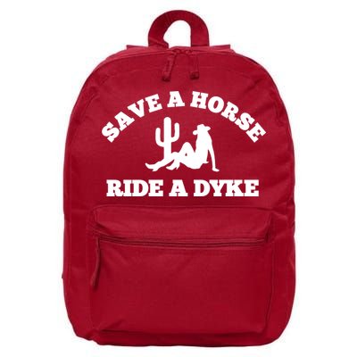 Save A Horse Ride A Dyke 16 in Basic Backpack