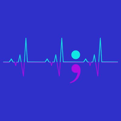 Suicide Awareness Heartbeat Happy Ribbon Support Graphic Gift T-Shirt
