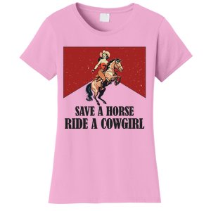 Save A Horse Ride A Cowgirl Women's T-Shirt