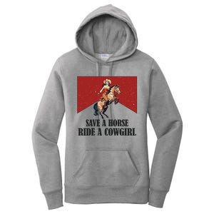 Save A Horse Ride A Cowgirl Women's Pullover Hoodie