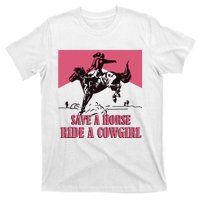 Save A Horse Ride A Cowgirl Lesbian T-Shirt