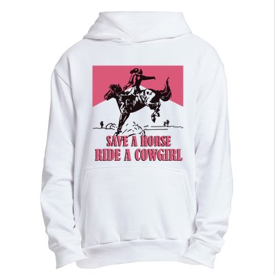 Save A Horse Ride A Cowgirl Lesbian Urban Pullover Hoodie