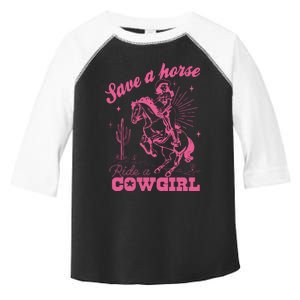 Save A Horse Ride A Cowgirl Toddler Fine Jersey T-Shirt