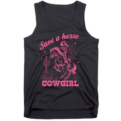 Save A Horse Ride A Cowgirl Tank Top