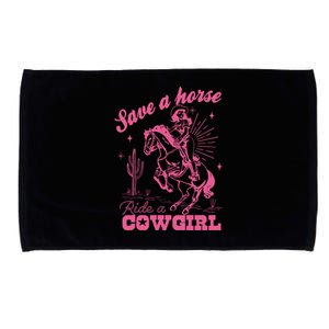 Save A Horse Ride A Cowgirl Microfiber Hand Towel