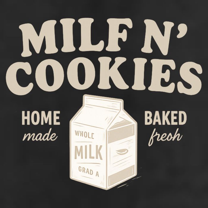 Stay At Home Milf N Cookies  7 Panel Mesh Trucker Snapback Hat