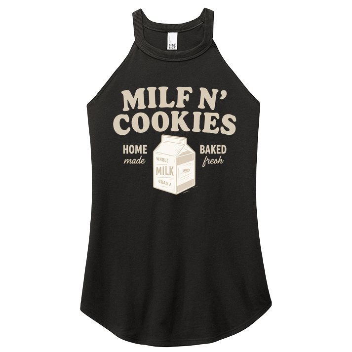 Stay At Home Milf N Cookies  Women's Perfect Tri Rocker Tank